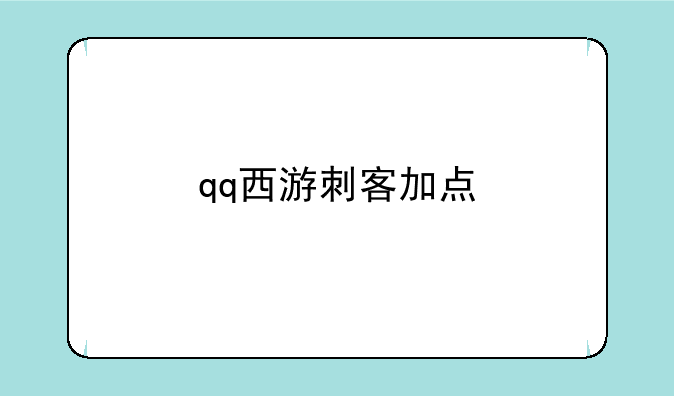 qq西游刺客加点
