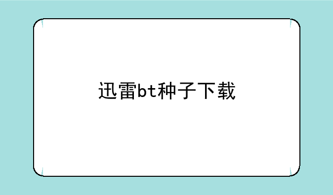 迅雷bt种子下载