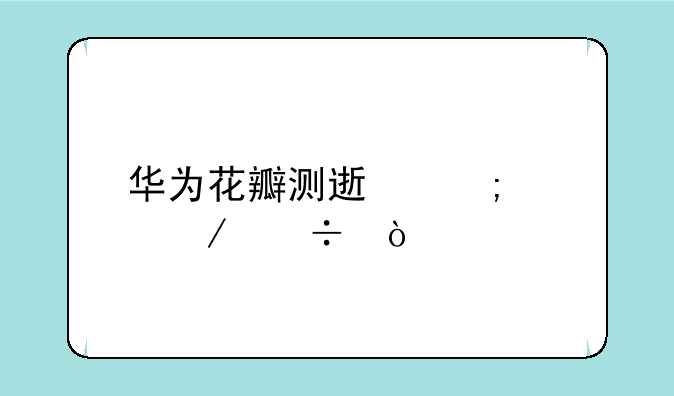 华为花瓣测速怎样下载？